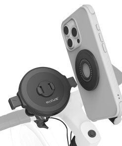 Alternative view of Support smartphone-telephone rixus one-lock anti-choc mag set fixation cintre diam 23 a 38mm (vendu a l'unite) -rxhb05-