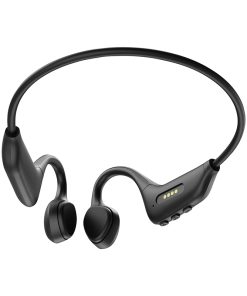 Alternative view of Ecouteur oreille libre-casque conduction osseuse rixus bluetooth 6.0 noir 250 mah, autonomie 8h (inclus cable usb-a) -rxbh30-