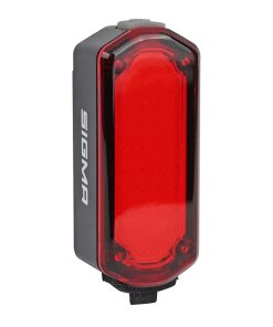 Eclairage velo usb arriere sur tige de selle-rail de selle-clip sur sac sigma nyte clip (eclairage continu et clignotant - autonomie 10h en eco) noir