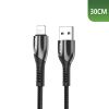 Cable de chargement usb-a rixus noir 10w pour apple lightning (vendu a l'unite) -rxuc37al-