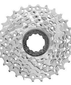 Alternative view of Cassette 7v. sunrace m63 11-28 VTT pour shimano-sram nickel (11-13-15-18-21-24-28) (vendu au carton 10)