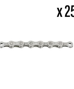 Chaine velo VAE 10v. route-vtt sunrace argent 138 maillons (vendu au carton de 25)