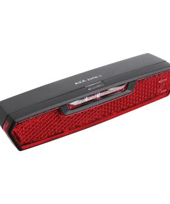 Eclairage velo a pile arriere sur porte bagage axa juno auto 50mm livre avec 2 piles aaa (visible a 500m)