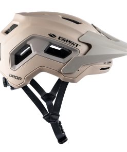 Casque velo adulte gist VTT drop beige in-mold taille 48-52 (vendu en boite)