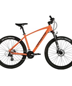 Alternative view of Velo musculaire VTT 27,5 leader fox evolution 2025 mixte orange mat 8v cadre 16 pouces (taille adulte 160 à 168 cm)